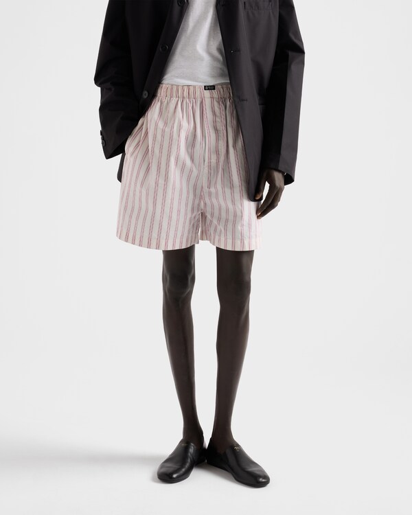 Poplin Bermuda Şort - Fildişi/Tamarind Poplin Bermuda Şort - Fildişi/Tamarind