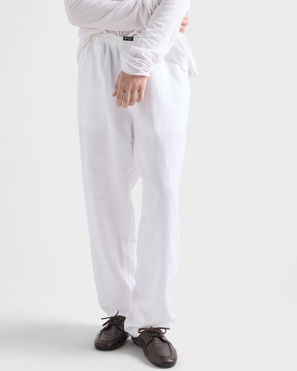Linen pants - White Linen pants - White