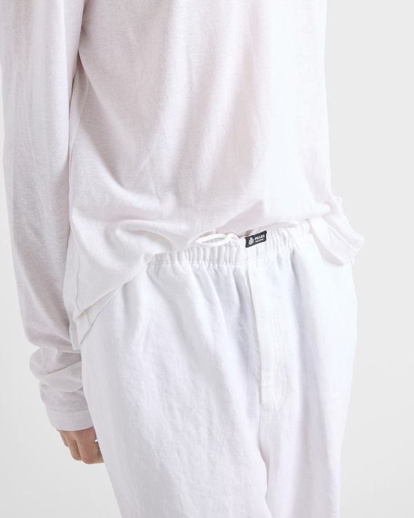 Linen pants - White Linen pants - White
