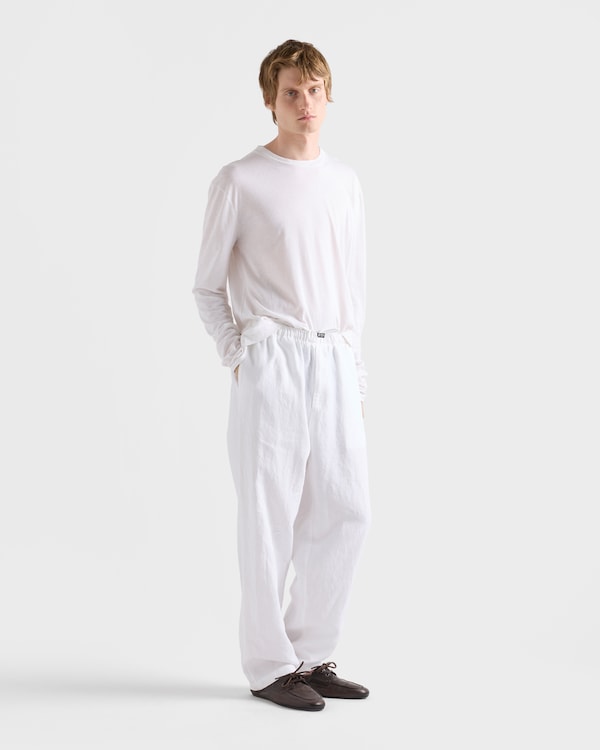 Linen pants - White Linen pants - White