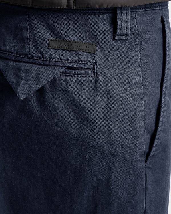 Garment-dyed cotton pants - Navy Garment-dyed cotton pants - Navy