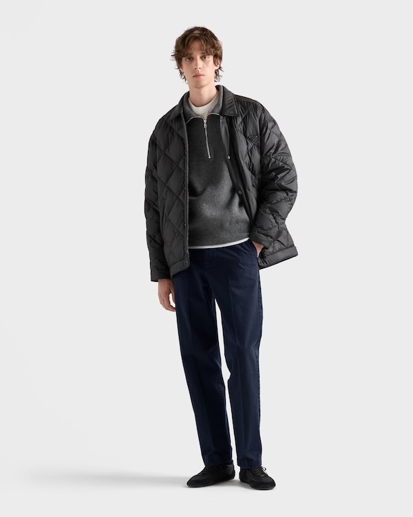Garment-dyed cotton pants - Navy Garment-dyed cotton pants - Navy