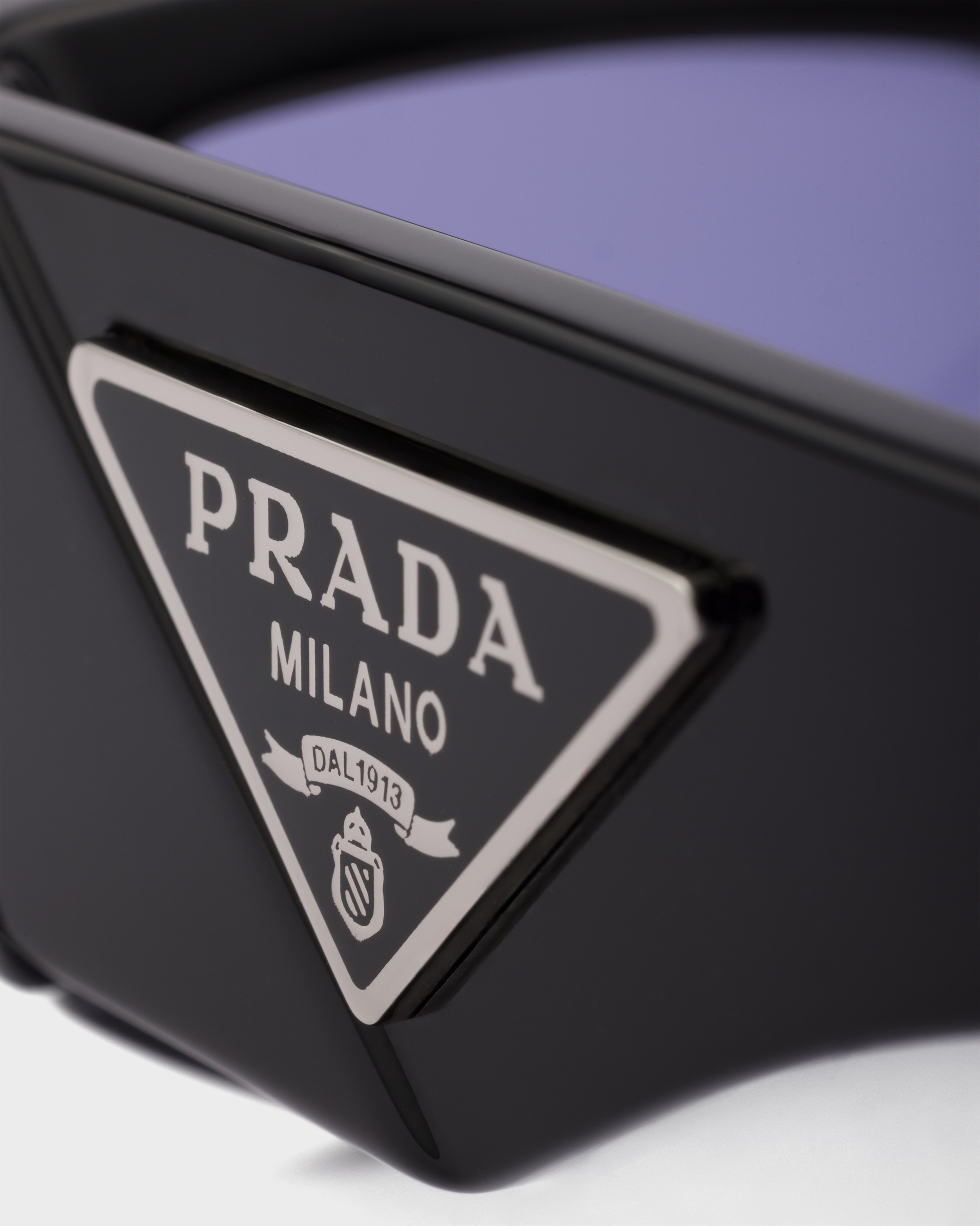 Purple Lenses Sunglasses with triangle logo | PRADA