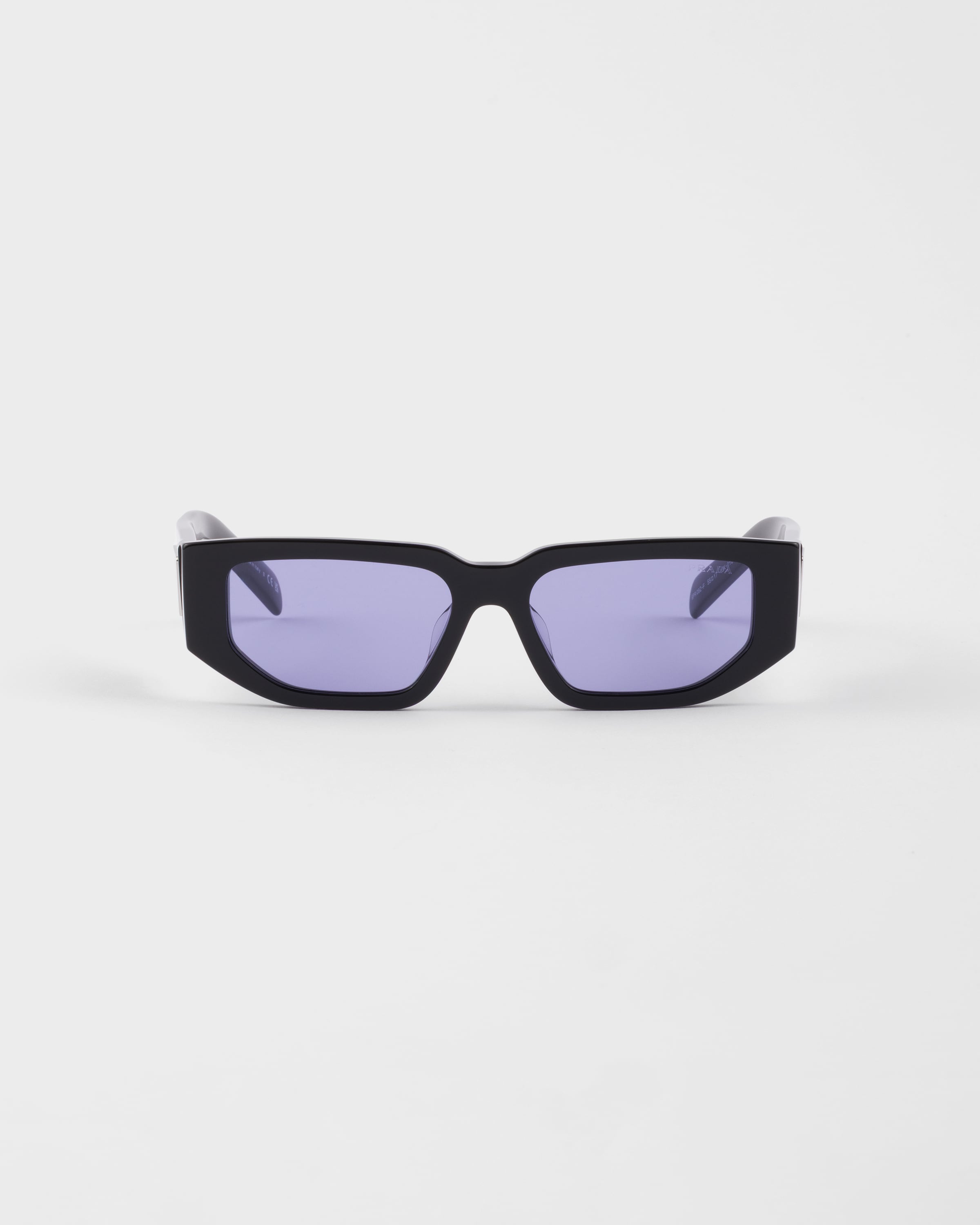 Prada Sunglasses With Triangle Logo In Black