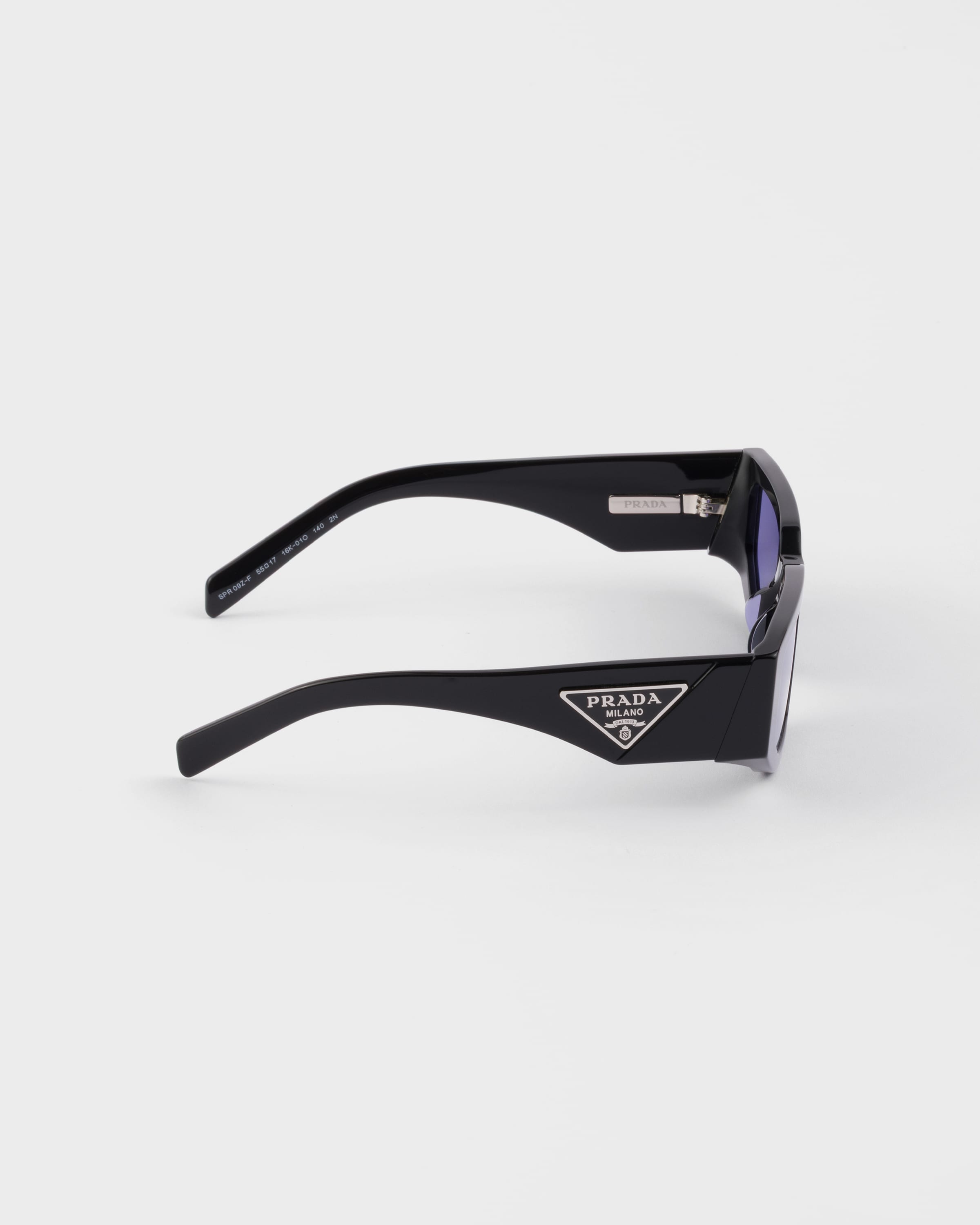 Prada Sunglasses With Triangle Logo In Black