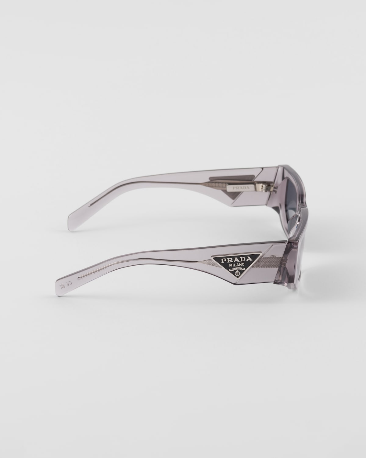 Graphite Triangle Graphite Lenses Sunglasses With Triangle Logo | PRADA