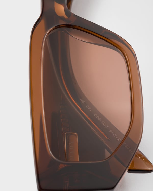 Sonnenbrille mit Triangolo-Logo - Schokoladenbraune Gläser Sonnenbrille mit Triangolo-Logo - Schokoladenbraune Gläser