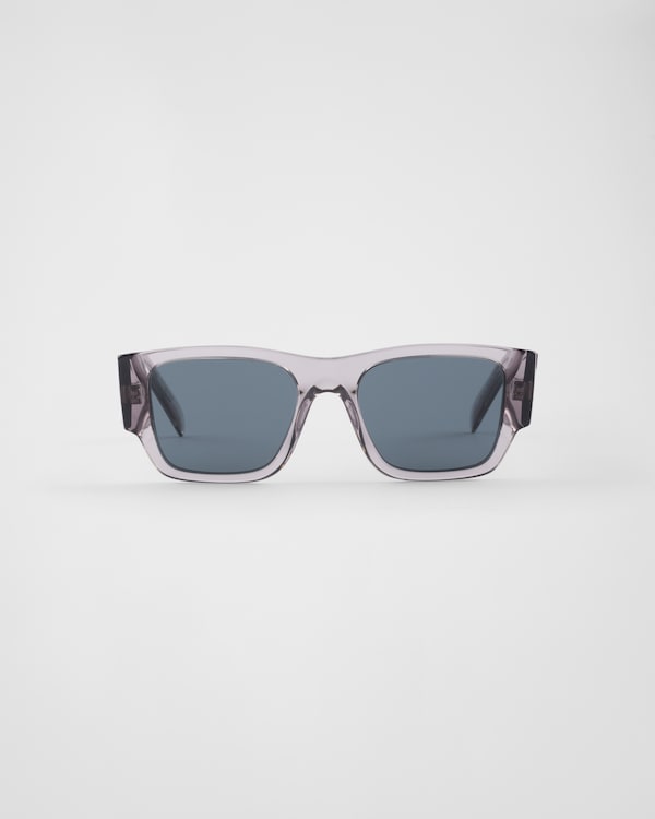 Graphite Lenses Sunglasses with triangle logo | PRADA