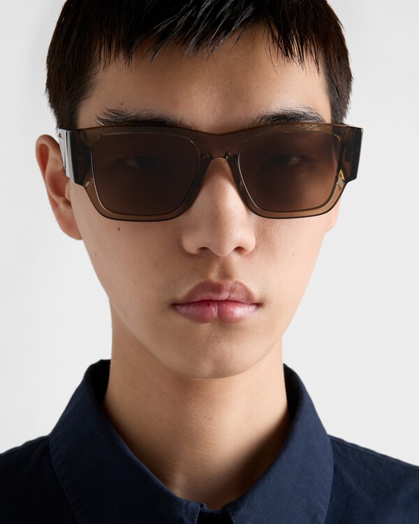 Sonnenbrille mit Triangolo-Logo - Linsenfarbe Erde Sonnenbrille mit Triangolo-Logo - Linsenfarbe Erde