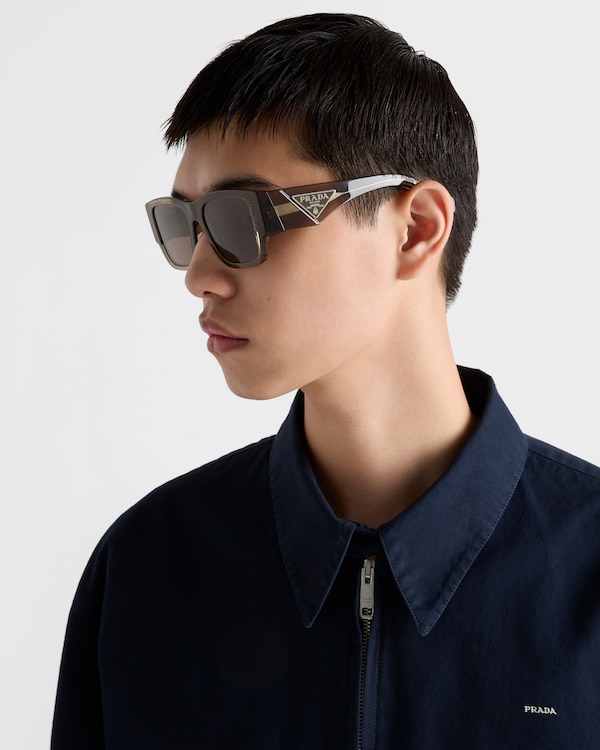 Sonnenbrille mit Triangolo-Logo - Linsenfarbe Erde Sonnenbrille mit Triangolo-Logo - Linsenfarbe Erde