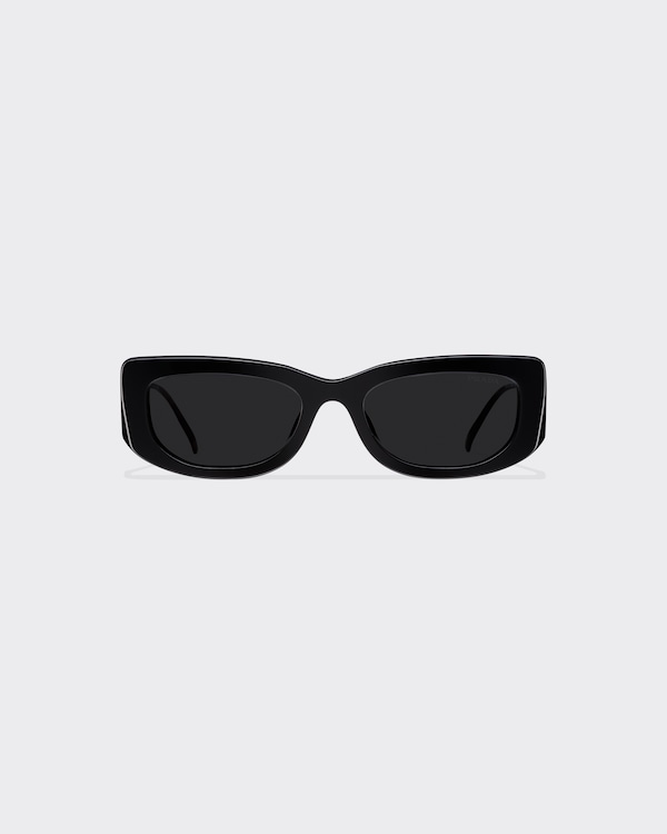 Prada Eyewear プラダ シンボル オーバルサングラス | ブラック