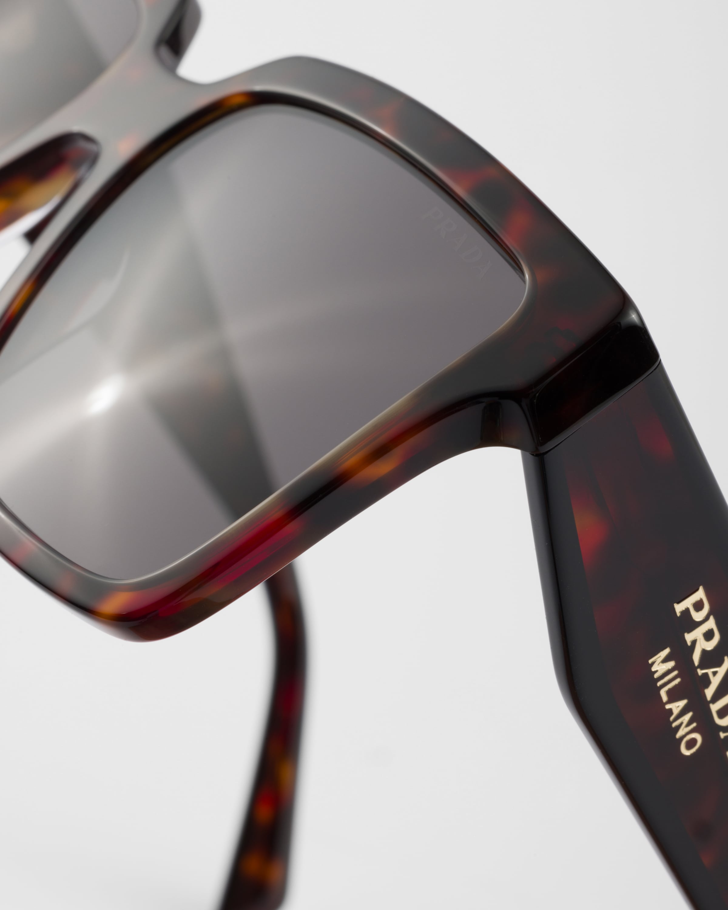 Prada Square-frame Sunglasses In Carbon Lenses