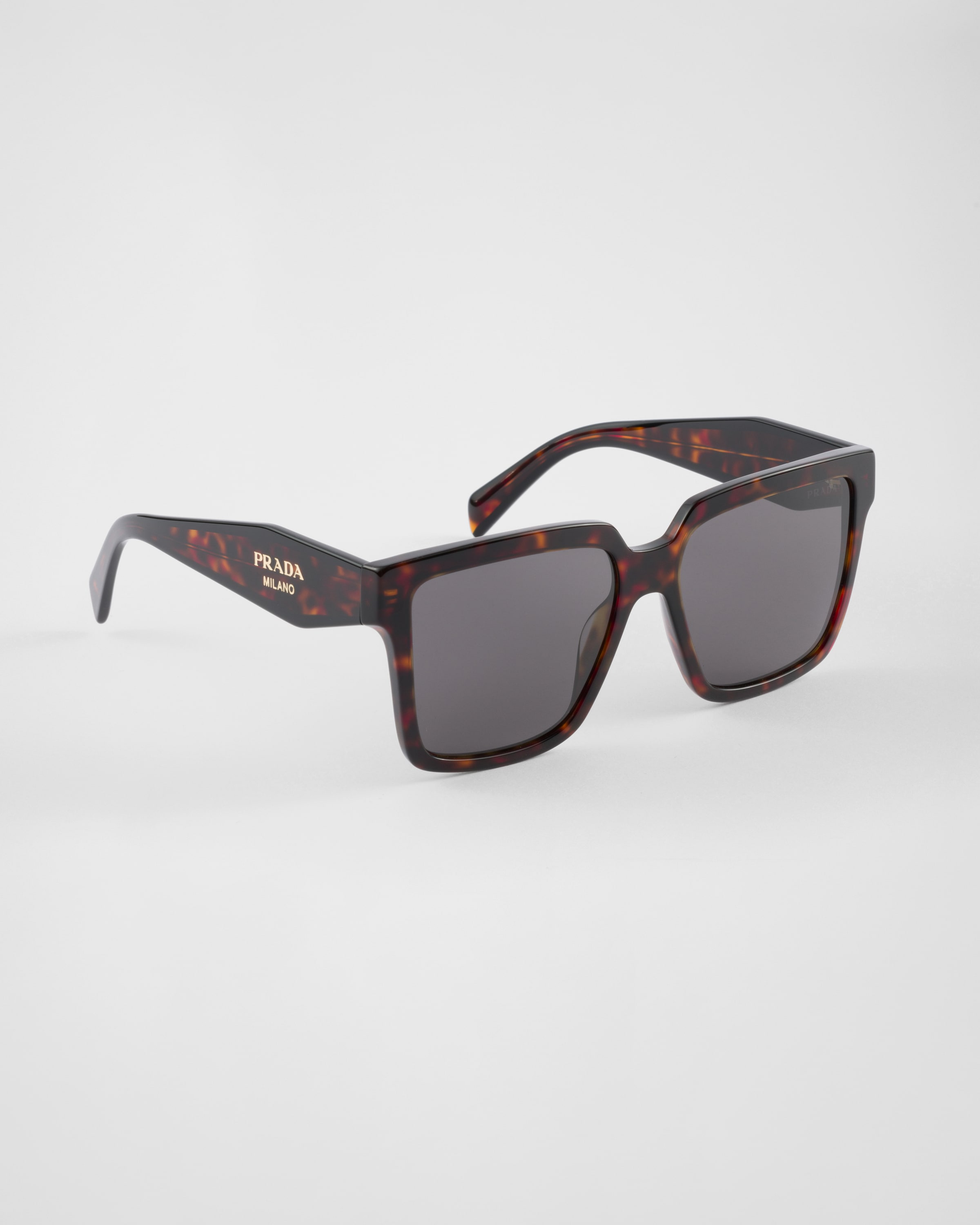 Prada Square-frame Sunglasses In Carbon Lenses