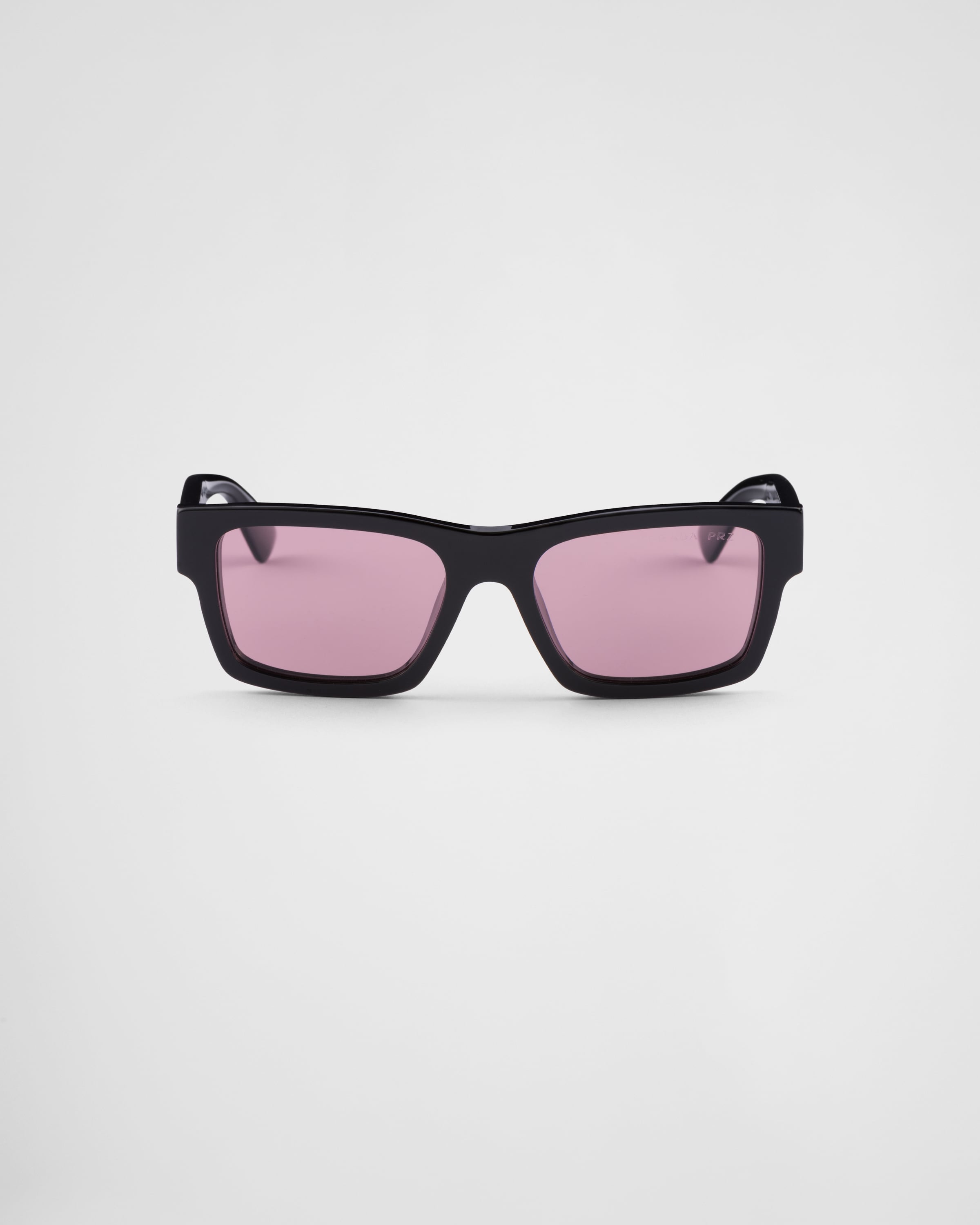 Sunglasses with iconic metal plaque