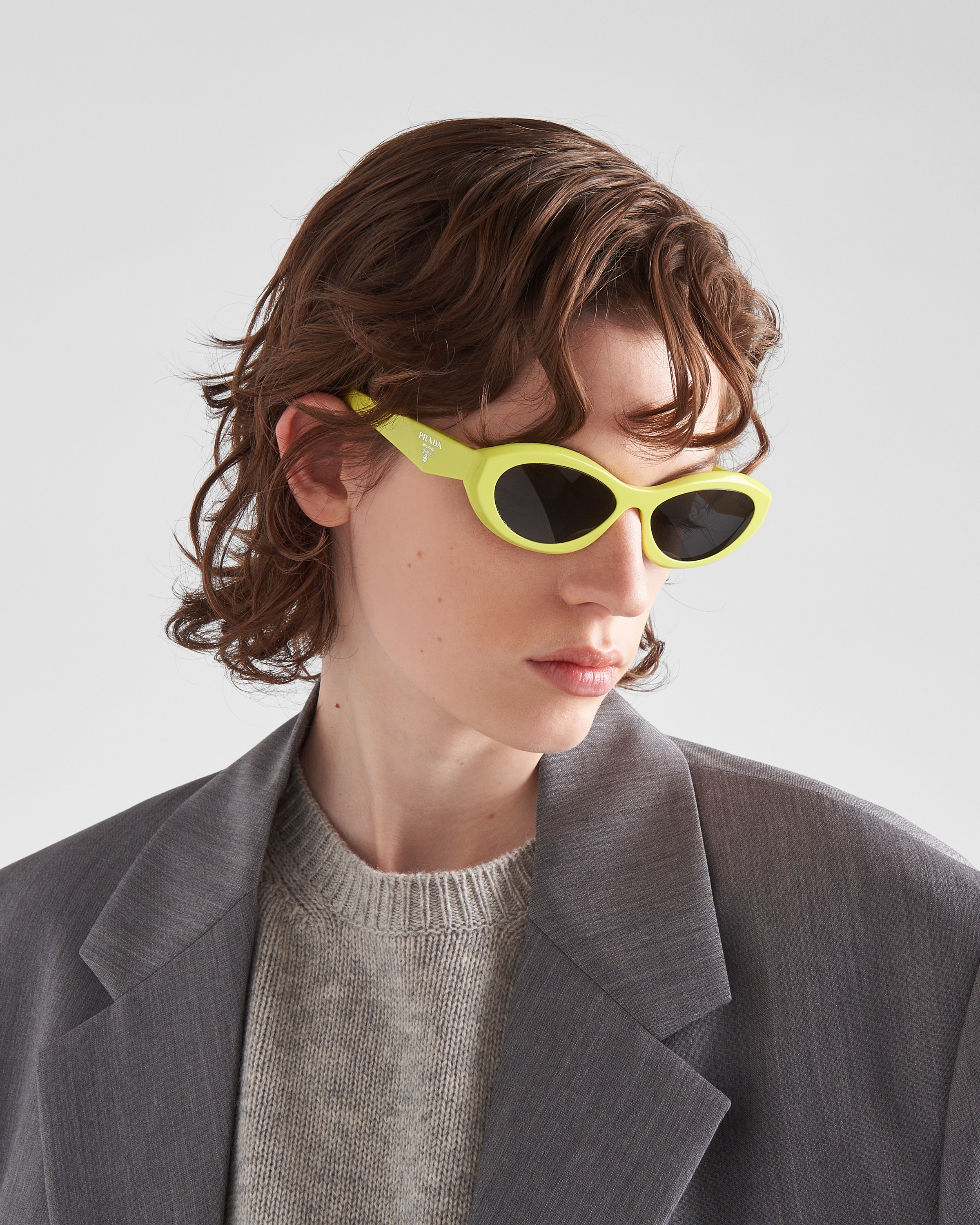 Prada hot sale leather sunglasses