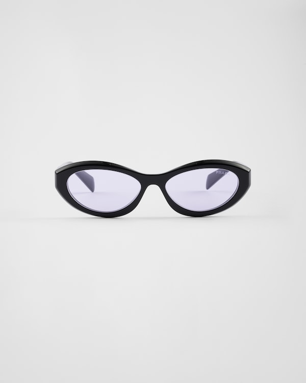 Gradient Grafite Lenses Sunglasses with triangle logo | PRADA