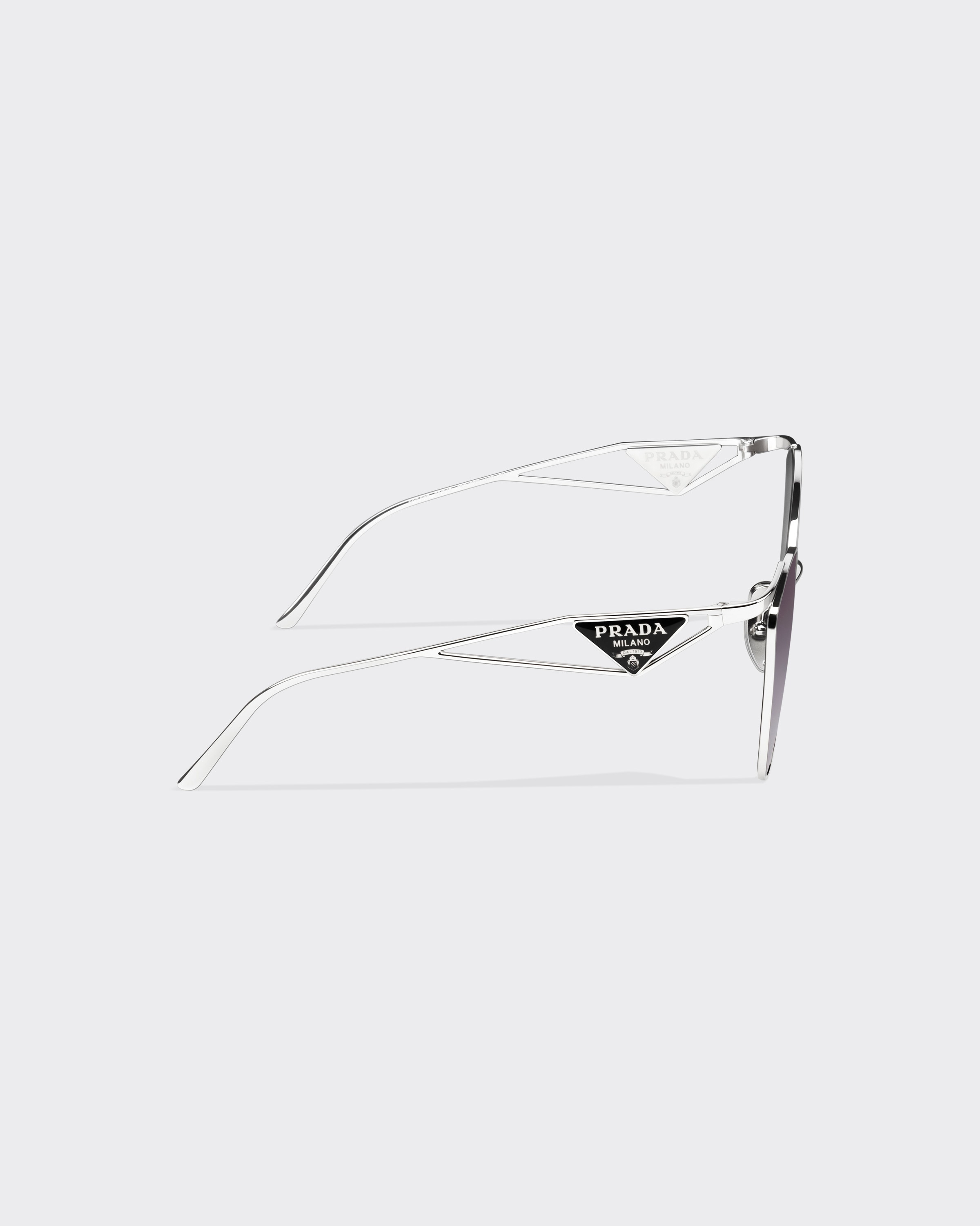 Gradient Grafite Lenses Sunglasses With Triangle Logo PRADA