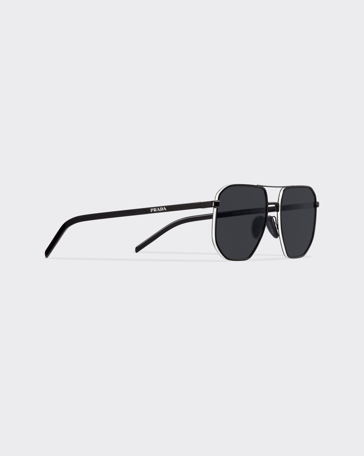 Polarized Black Lenses Sunglasses With Prada Logo PRADA