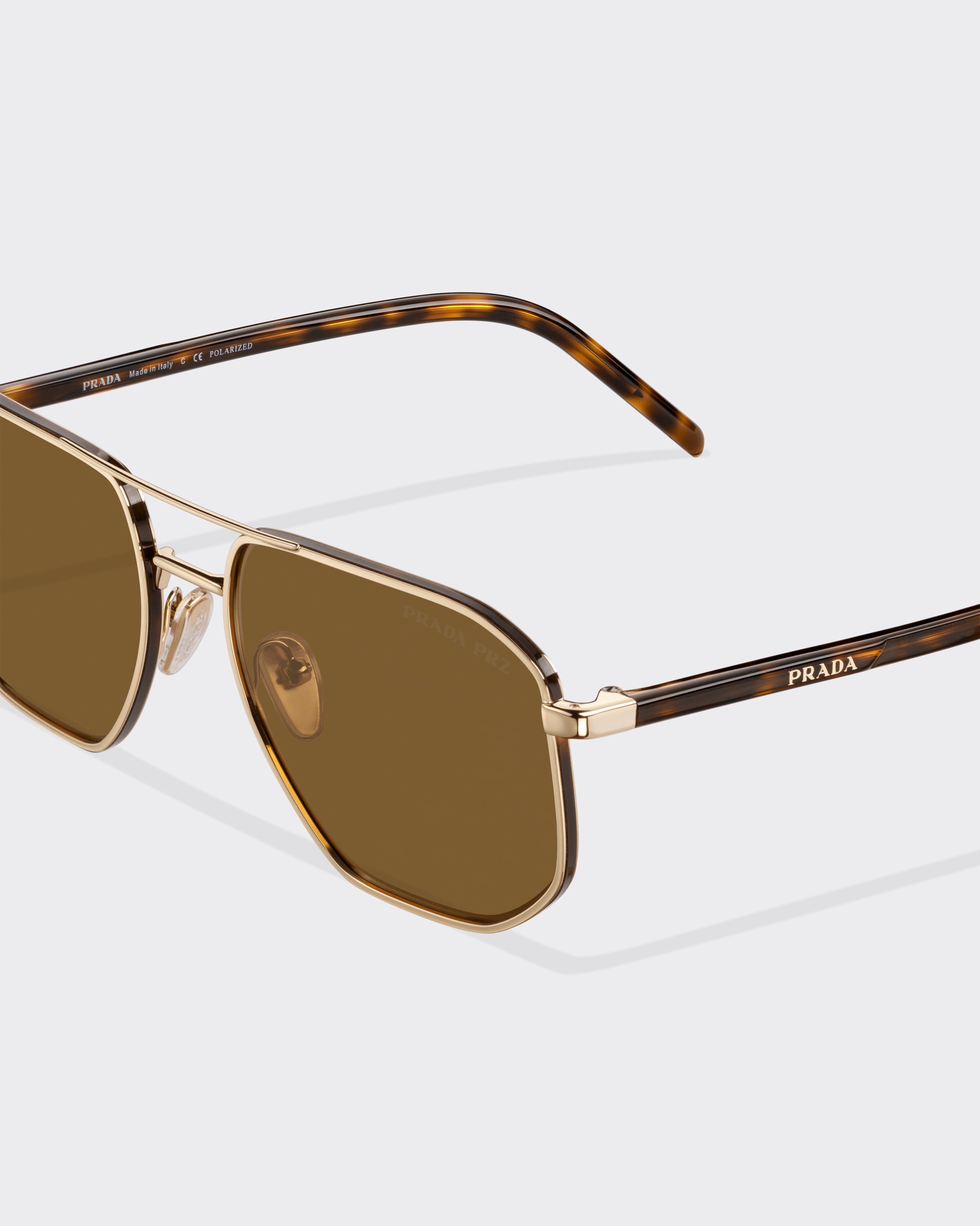 Prada sunglasses men gold on sale