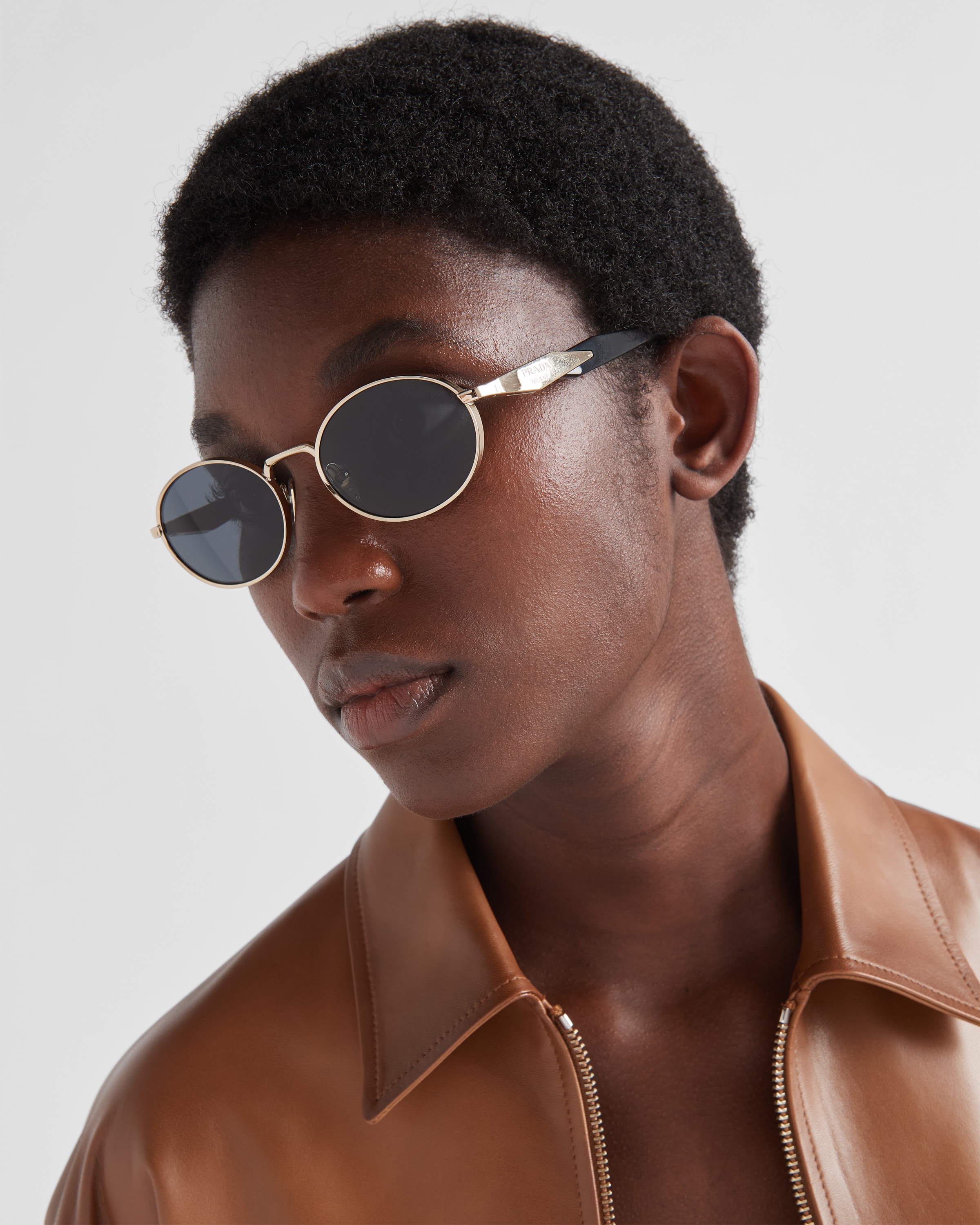 Prada round metal sunglasses new arrivals