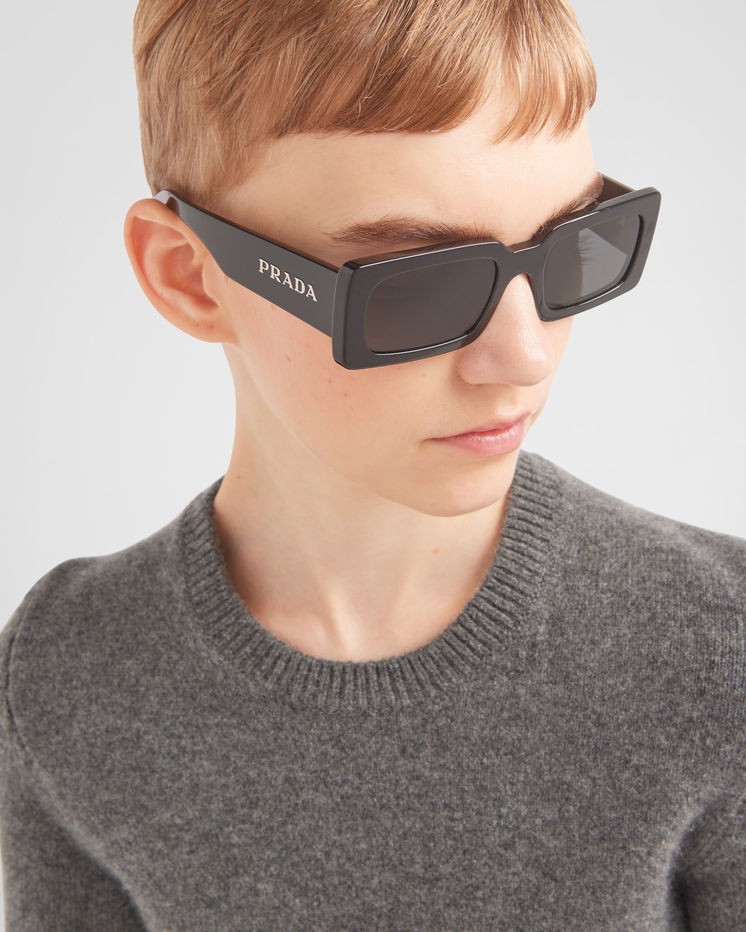 Black prada sunglasses women online