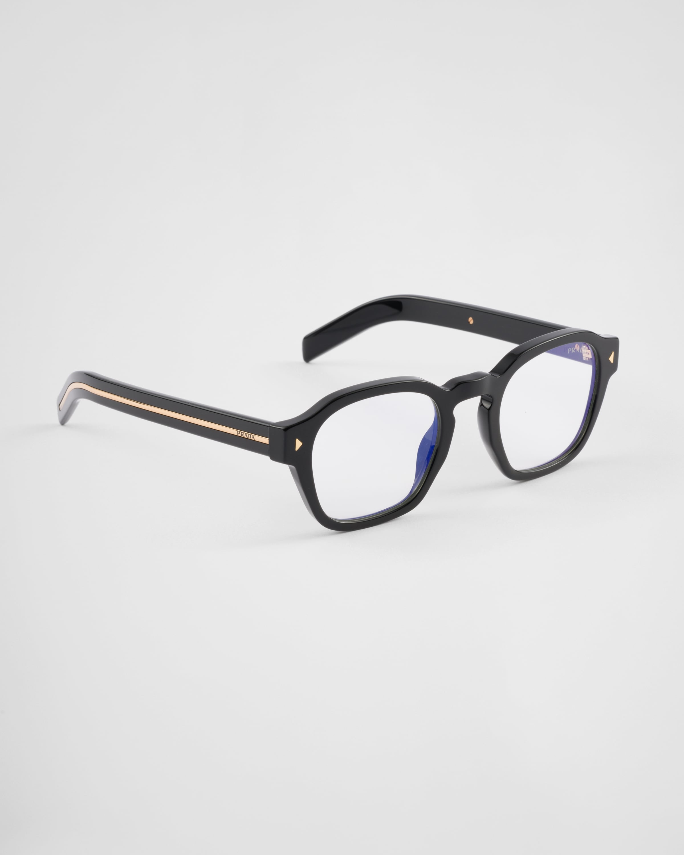 Prada Sunglasses With The Iconic Metal Plaque In Crystal Lenses