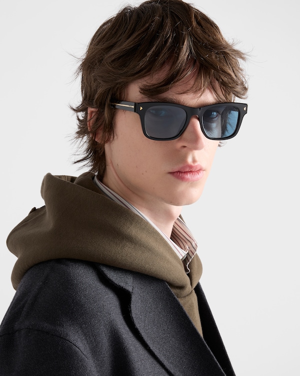 Sunglasses with the iconic metal plaque - Turquoise Lenses Sunglasses with the iconic metal plaque - Turquoise Lenses