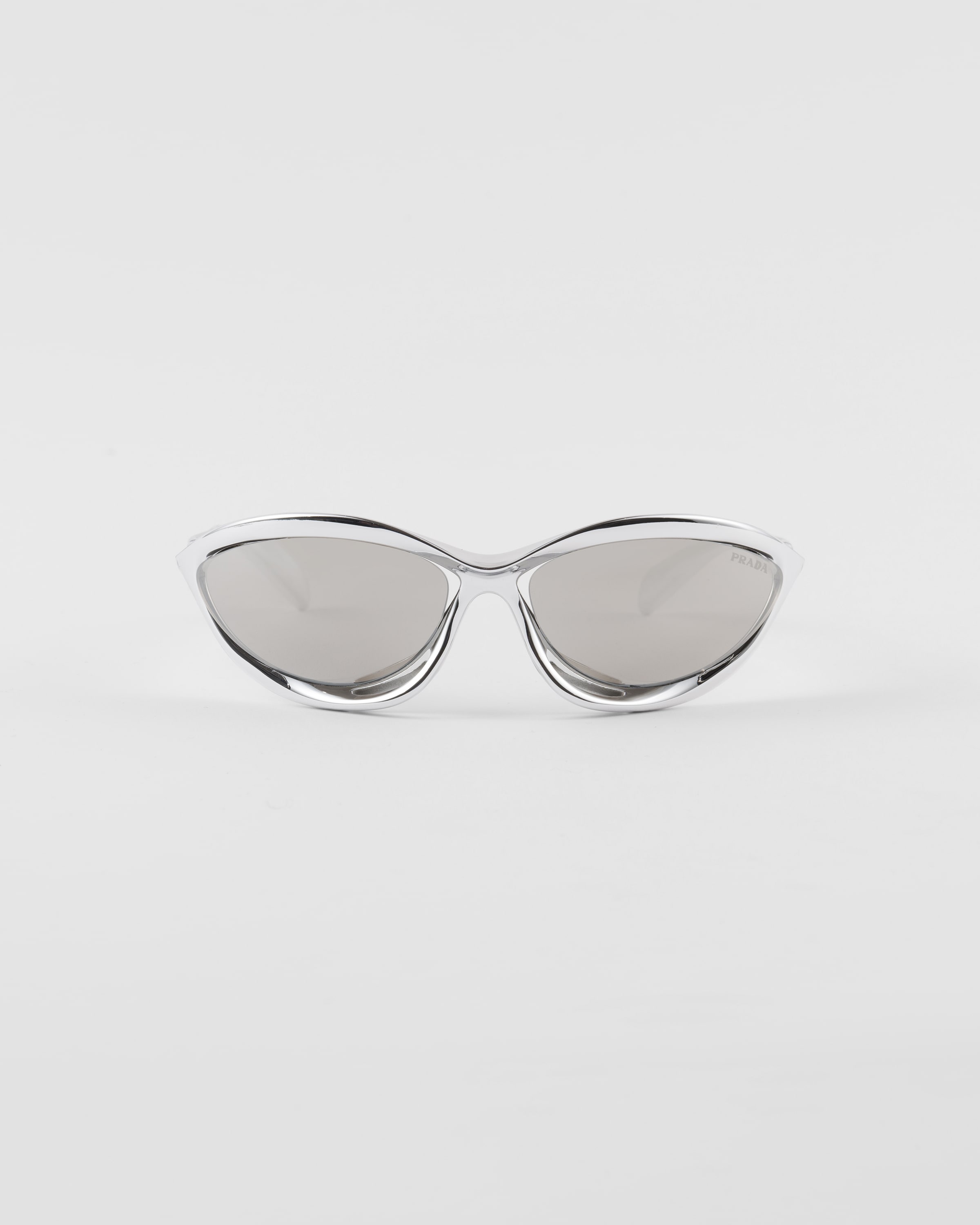 Prada Runway Sunglasses In Chromed Lenses