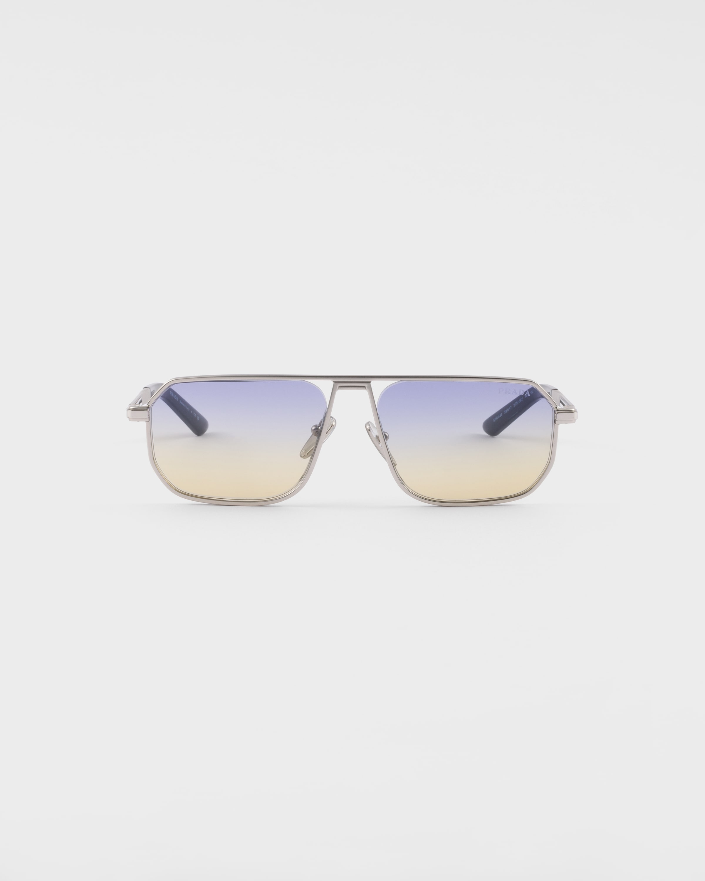 Prada Sunglasses With The Iconic Metal Plaque, Man, Iris Shaded Sun Lenses