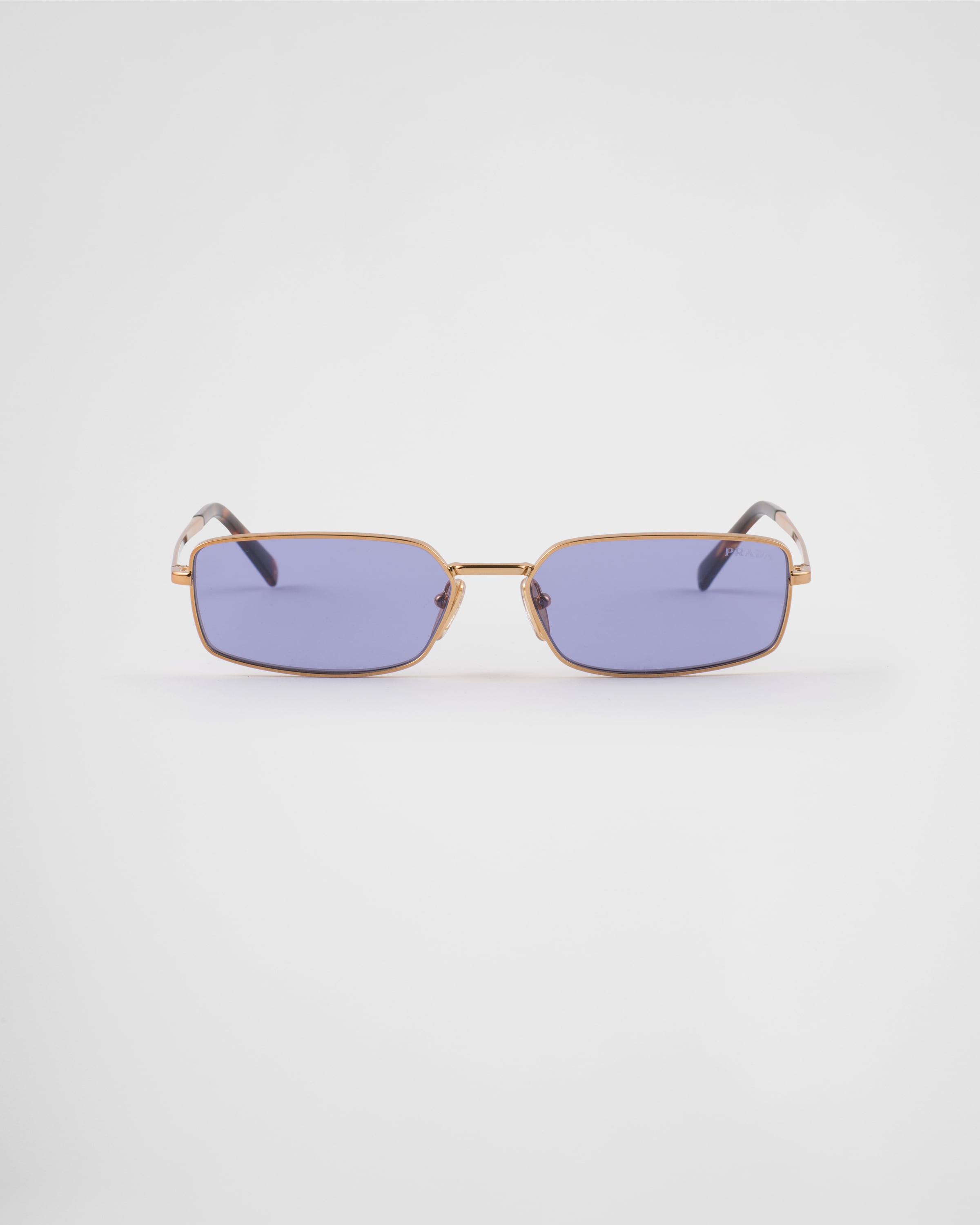 Prada Sunglasses With The  Logo In Purple Lenses