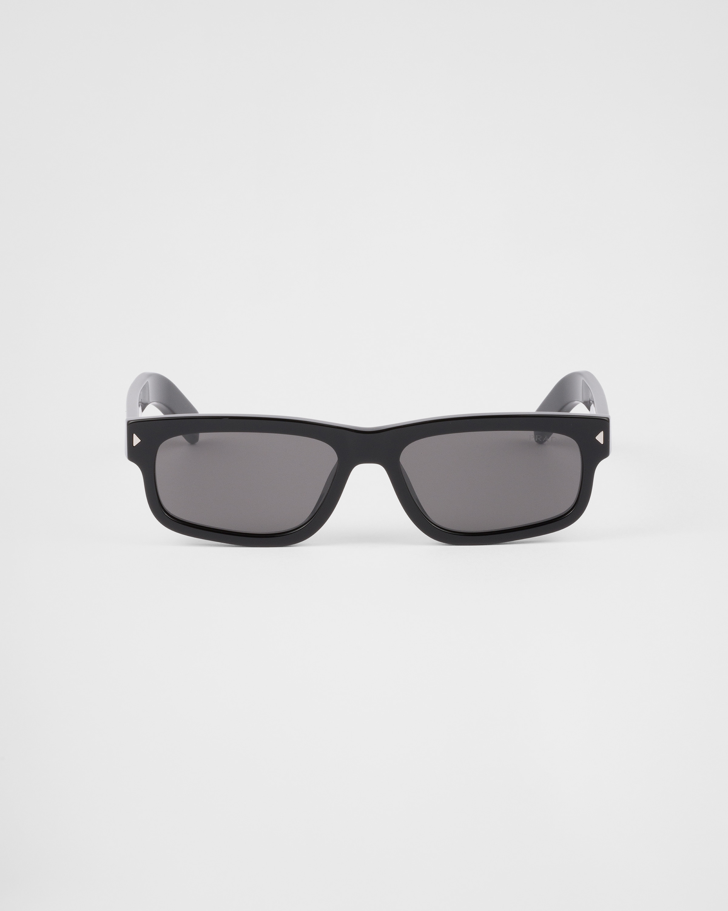 Prada Geometric-frame Sunglasses In Gläser Grau Krist