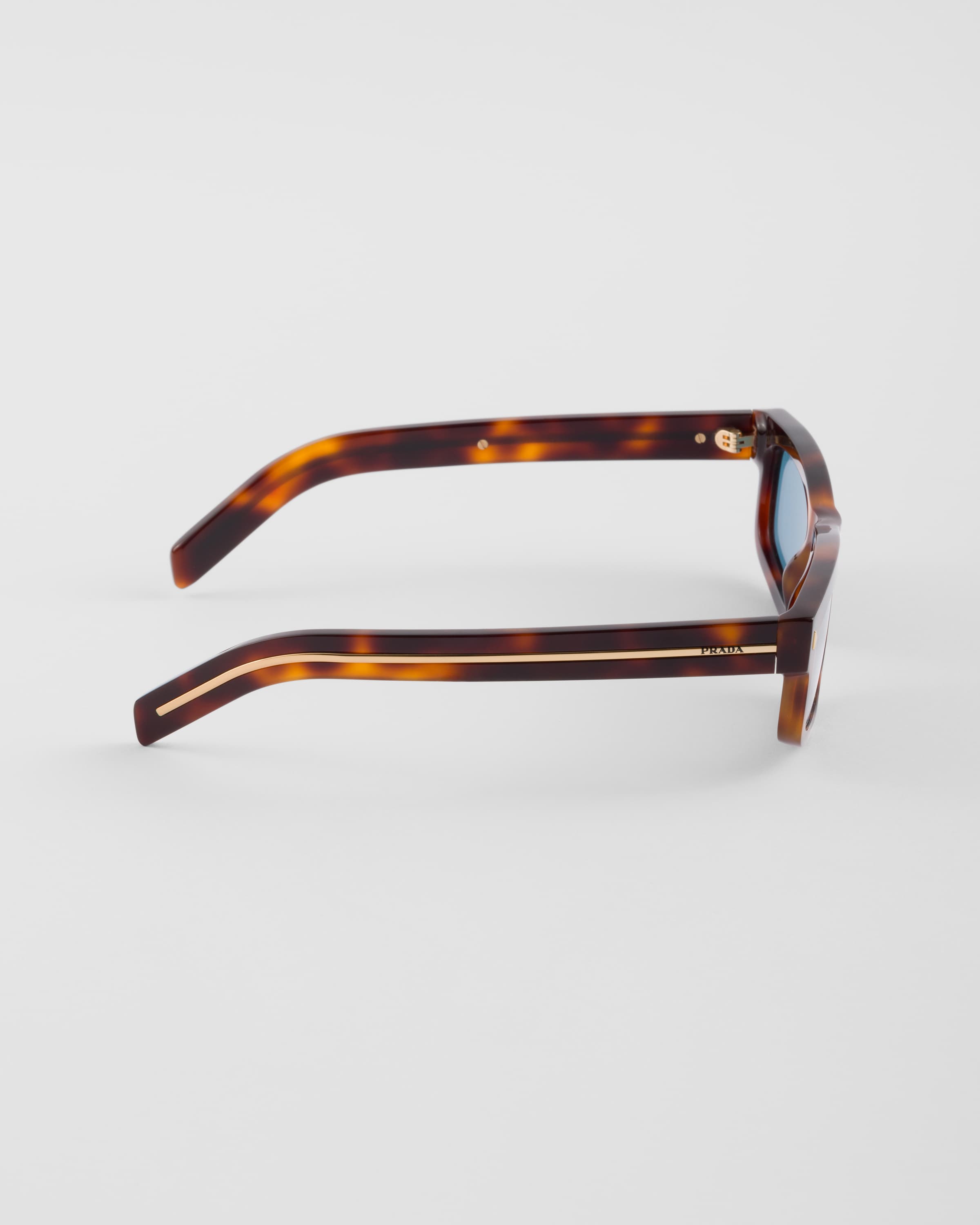 Prada Rectangle-frame Sunglasses In Gläser In Türkis