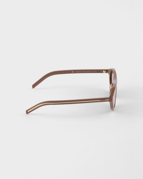 Prada sunglasses with the iconic metal plaque - Mud Brown lenses Prada sunglasses with the iconic metal plaque - Mud Brown lenses