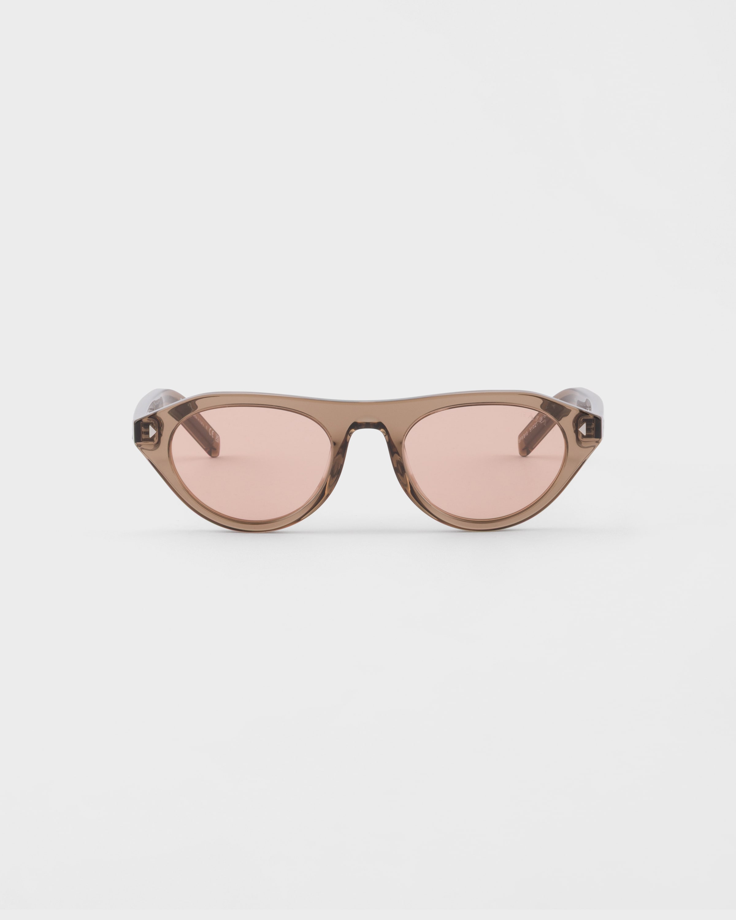 Crystal lenses Prada sunglasses with the iconic metal plaque