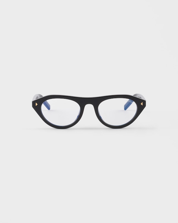 Prada sunglasses with the iconic metal plaque - Crystal lenses Prada sunglasses with the iconic metal plaque - Crystal lenses