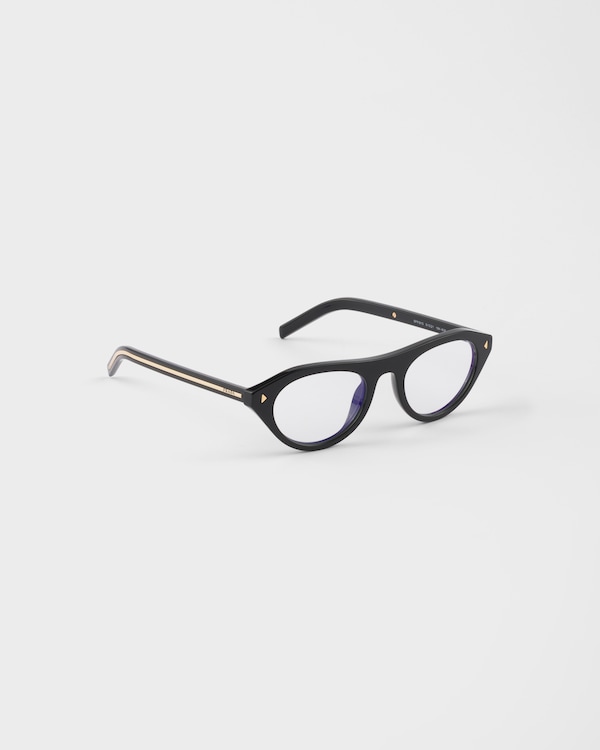 Prada sunglasses with the iconic metal plaque - Crystal lenses Prada sunglasses with the iconic metal plaque - Crystal lenses