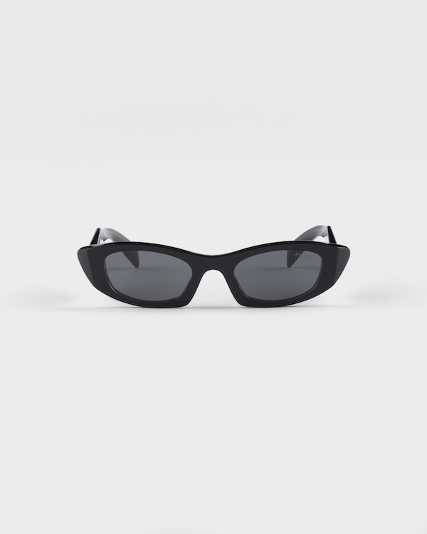 Opaque Gradient Dark Brown Lenses Sunglasses with Prada logo