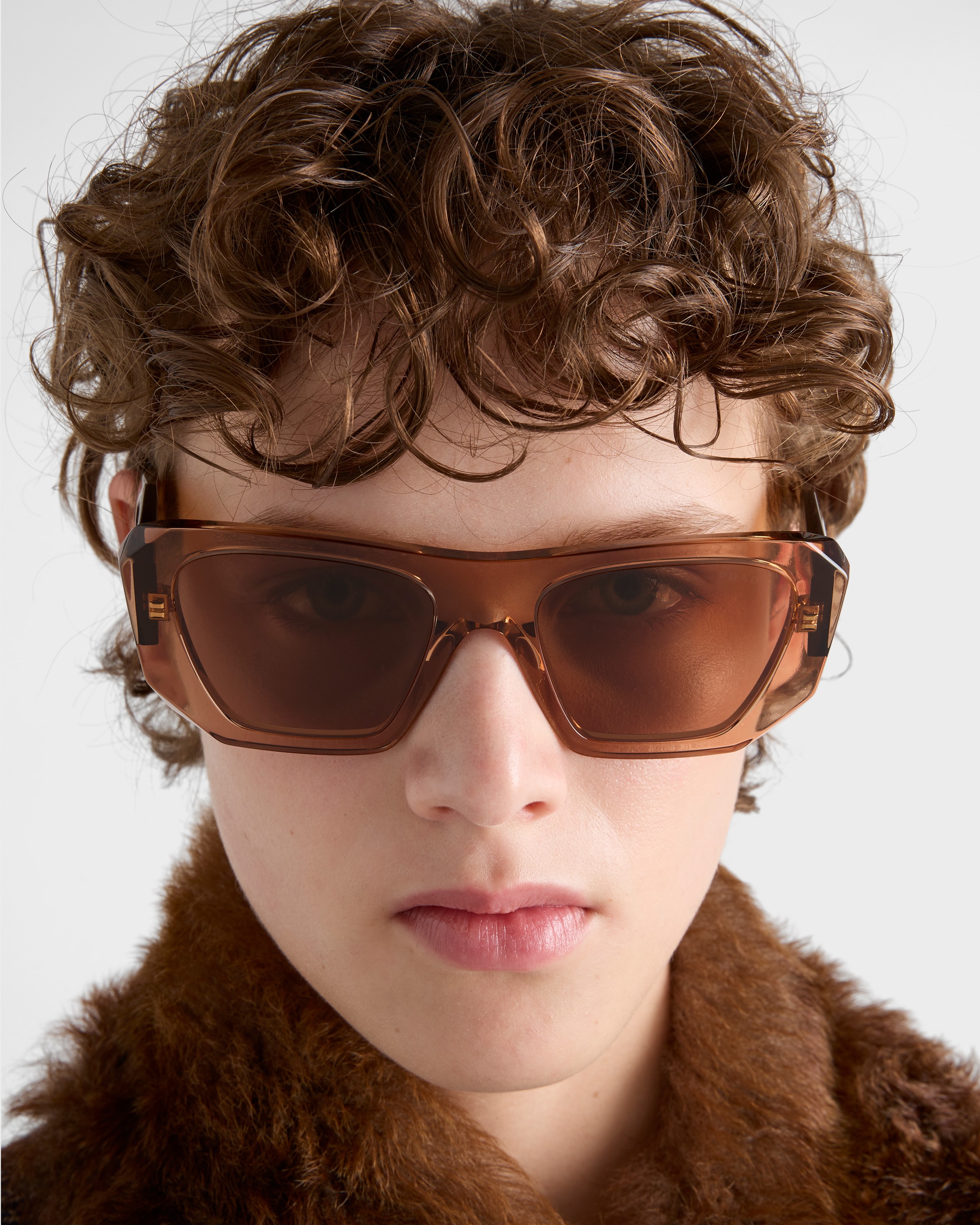 Chocolate brown lenses Prada Symbole sunglasses | PRADA - United