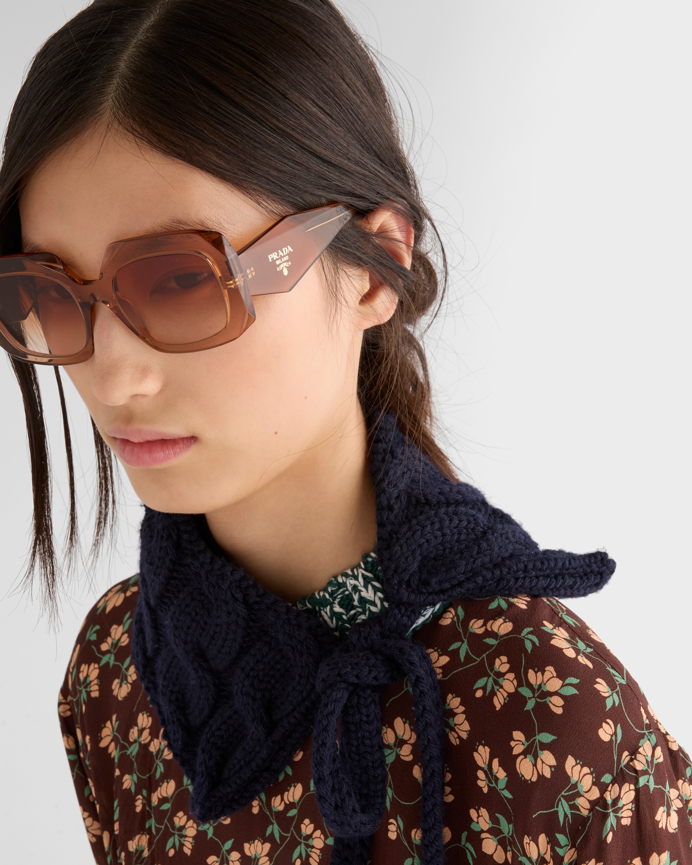 Lenses Color Cognac Prada Symbole Sunglasses | PRADA - United States