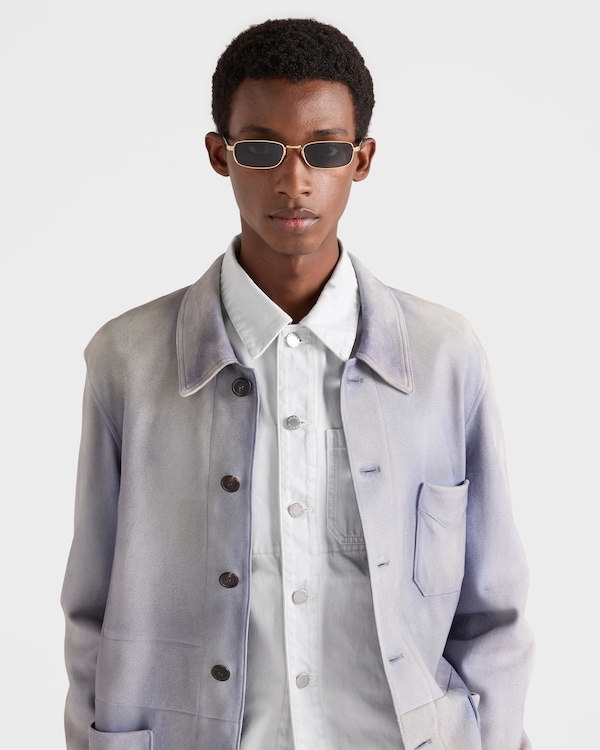 Sunglasses with the iconic metal plaque - Graphite lenses Sunglasses with the iconic metal plaque - Graphite lenses