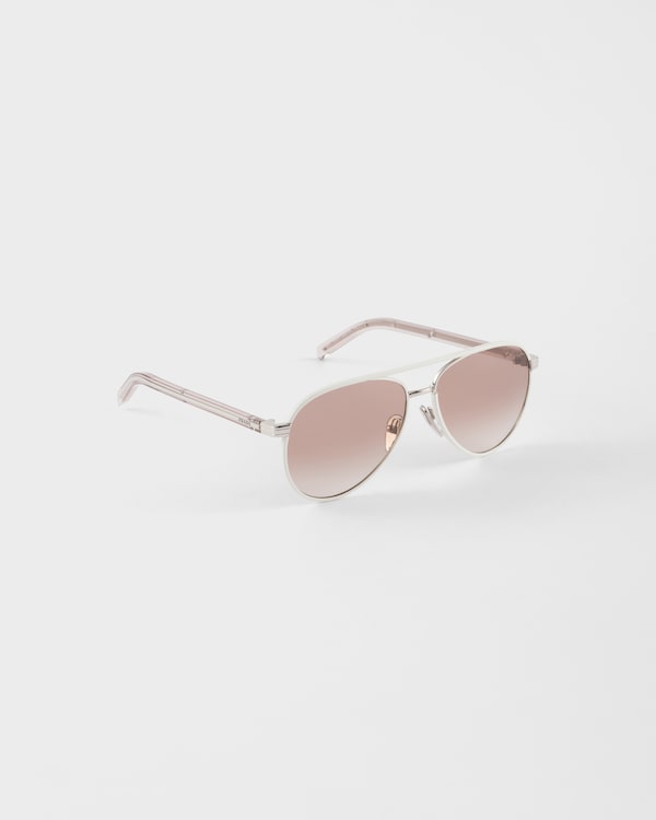 Prada sunglasses with the iconic metal plaque Prada sunglasses with the iconic metal plaque