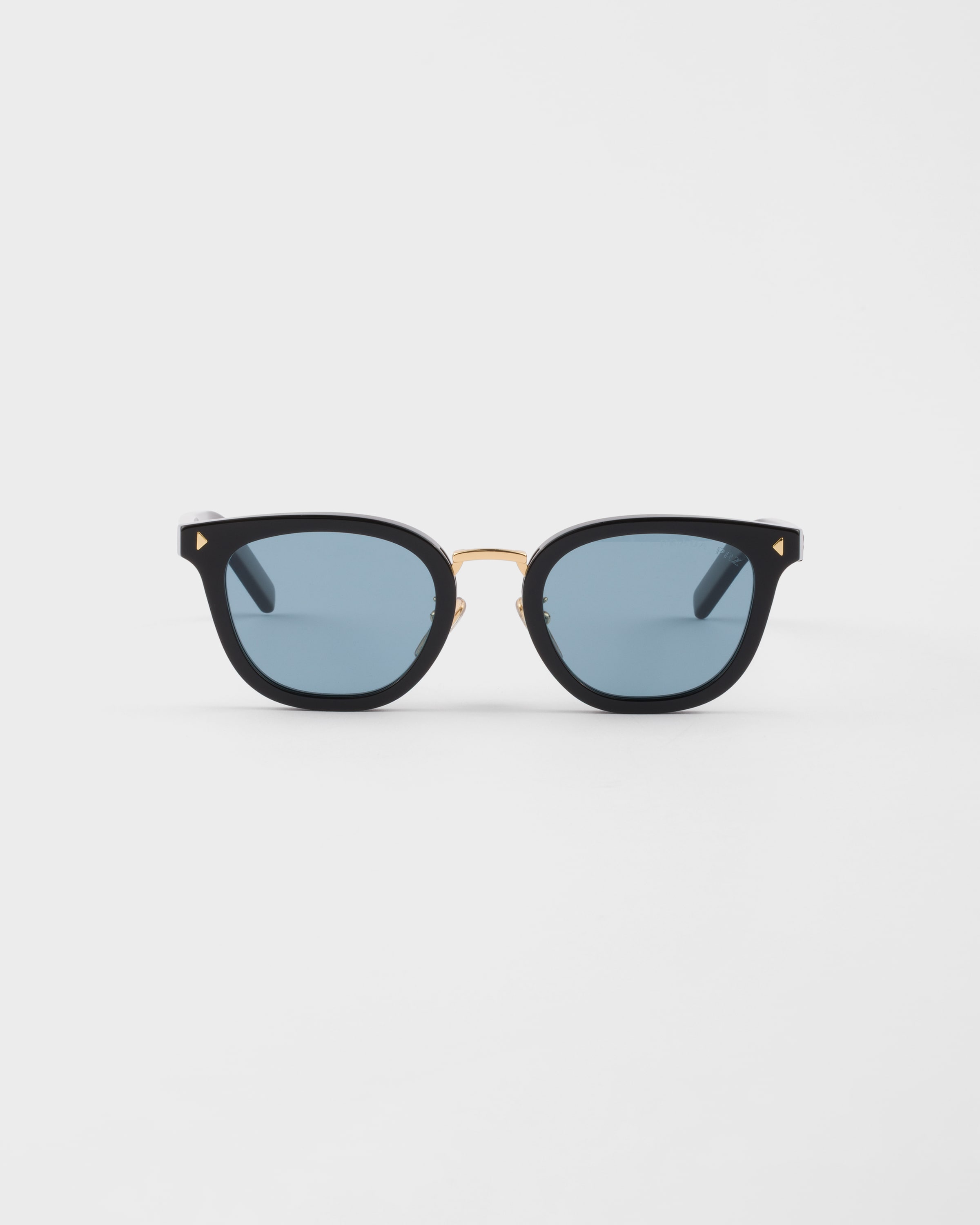 Turquoise Lenses Sunglasses With The Iconic Metal Plaque | PRADA