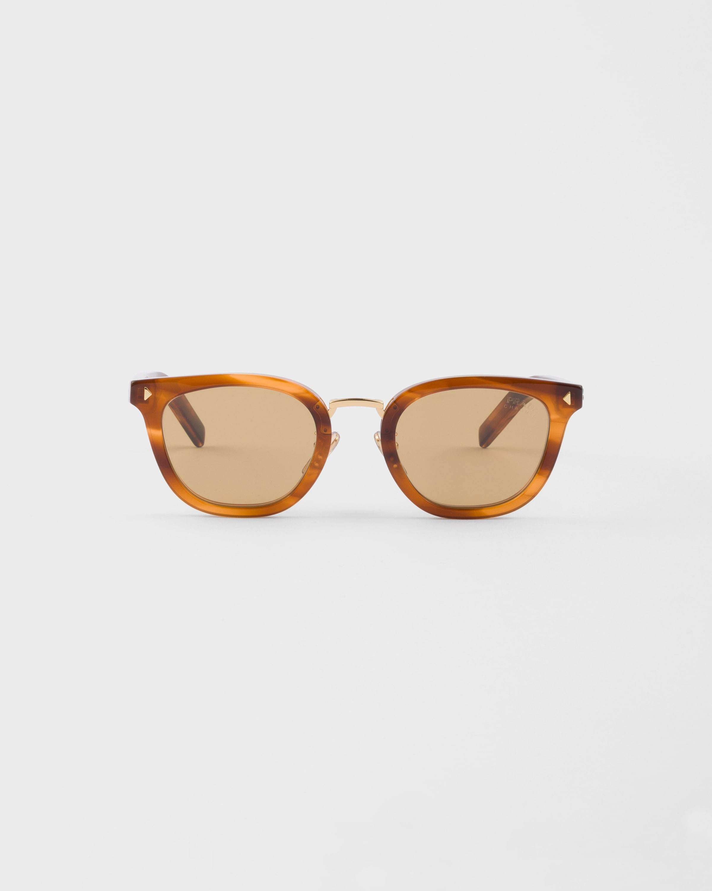 Honey Lenses Sunglasses With The Iconic Metal Plaque | PRADA