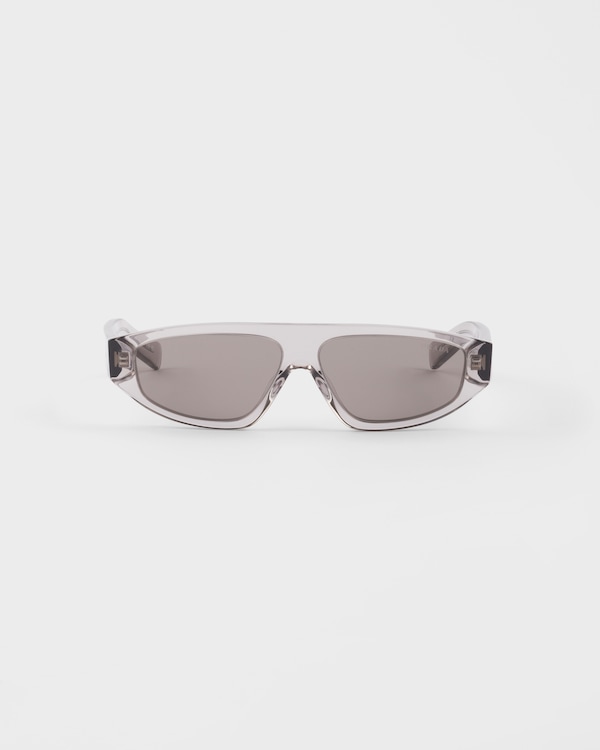 グラファイト レンズ トライアングルロゴ入り サングラス | PRADA