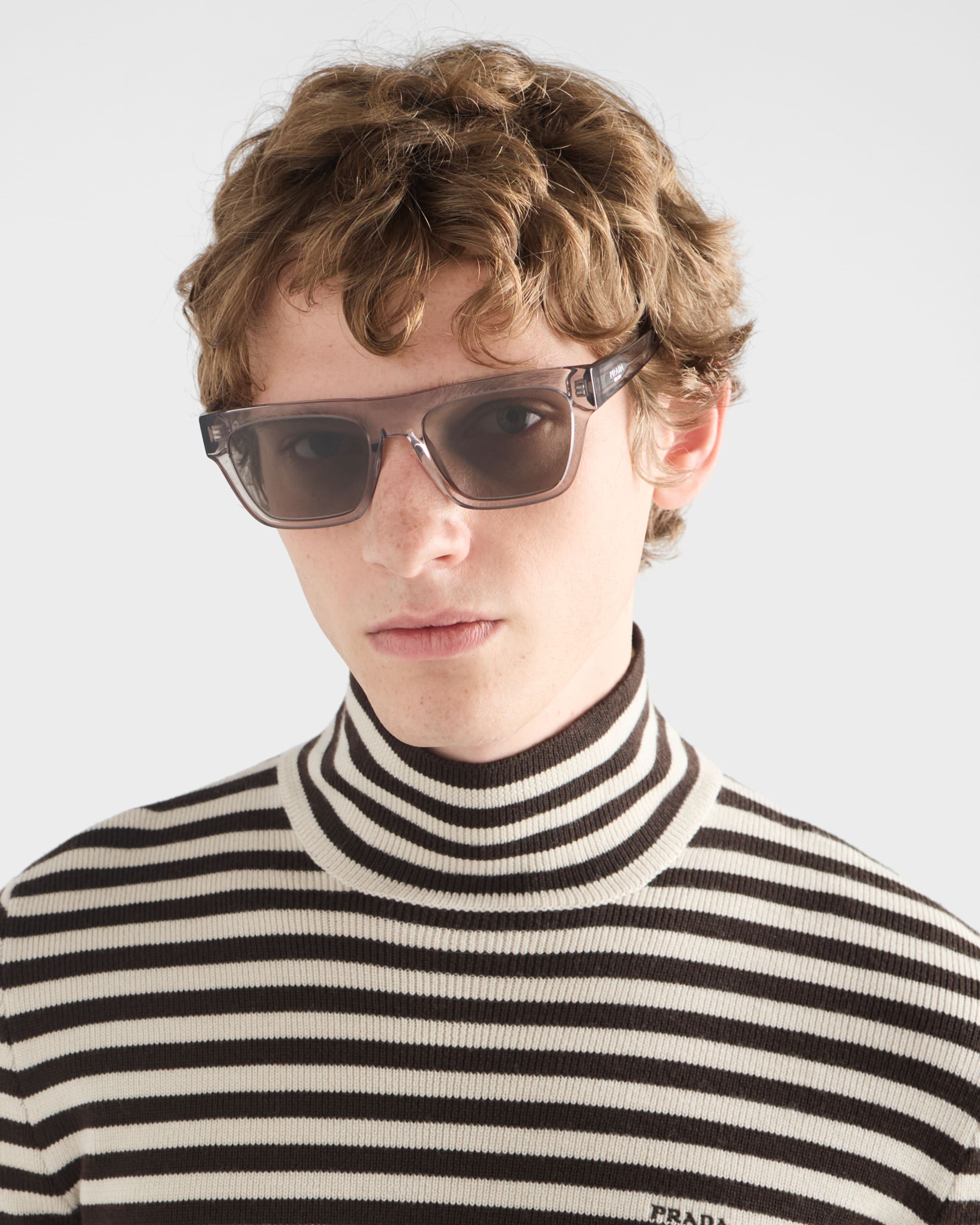 Prada Sunglasses With  Logo In Neutral