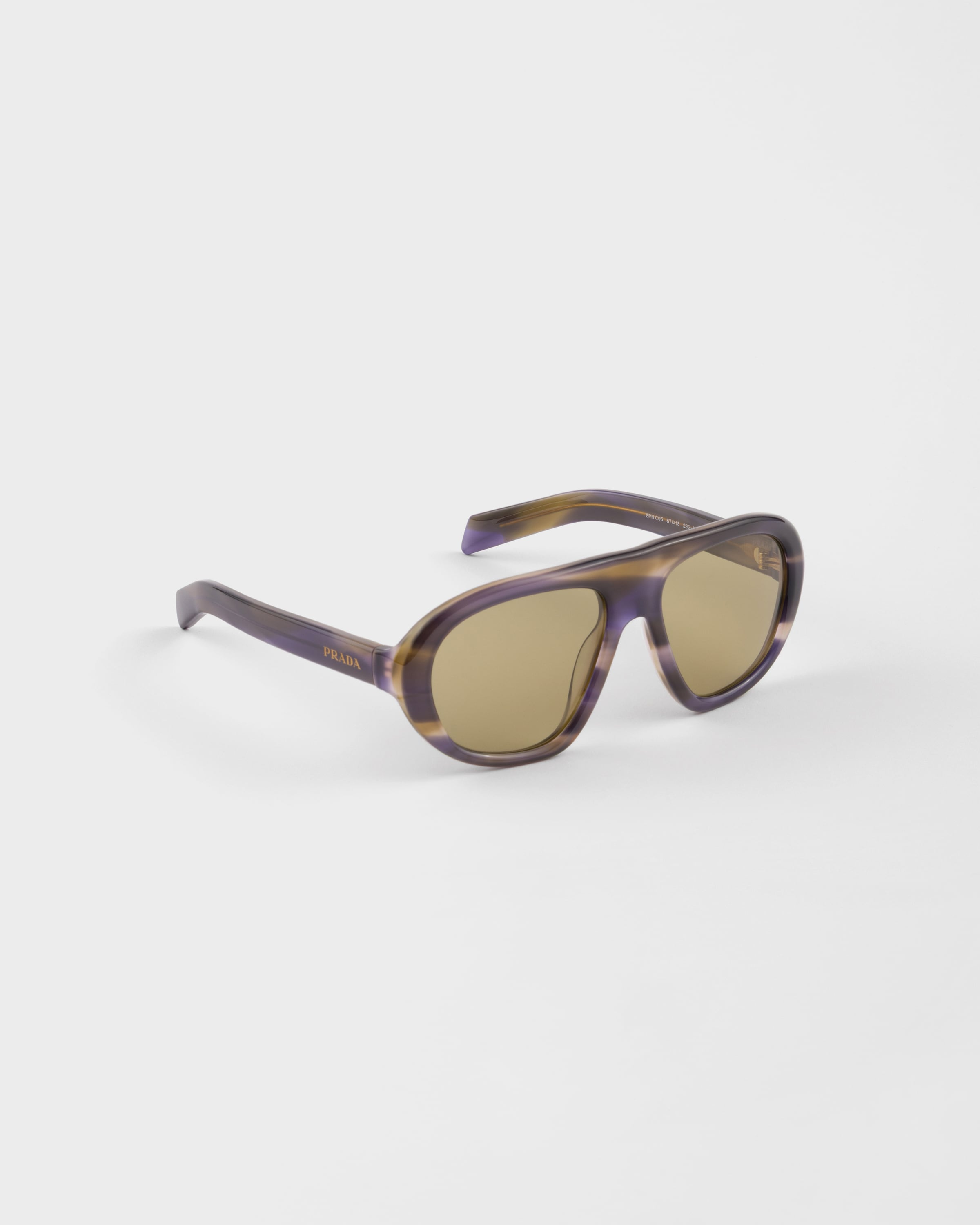 Olive green lenses Prada Eyewear Collection sunglasses | PRADA