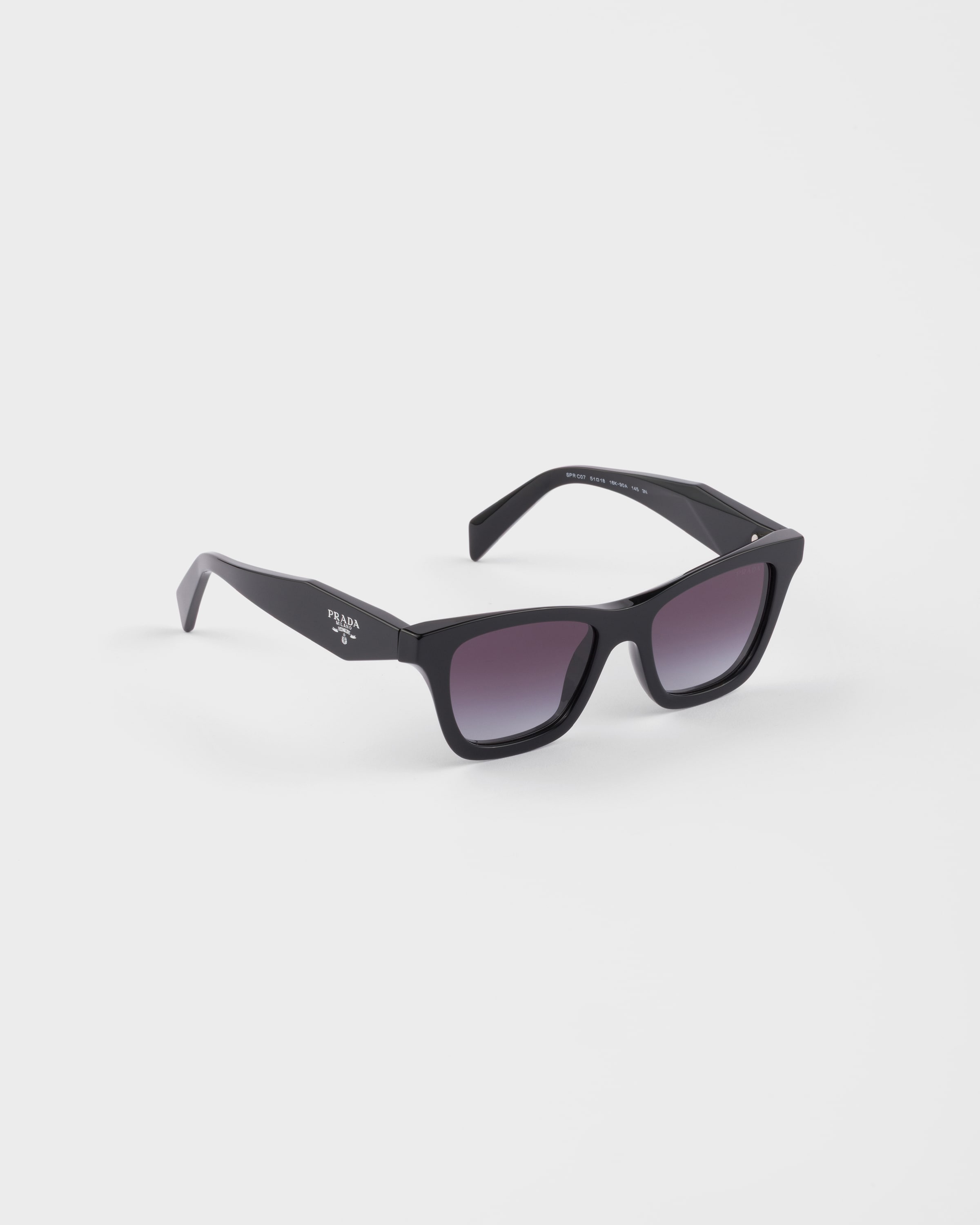 Fumé Gray Shaded Lenses Sunglasses With Prada Logo | PRADA - Canada