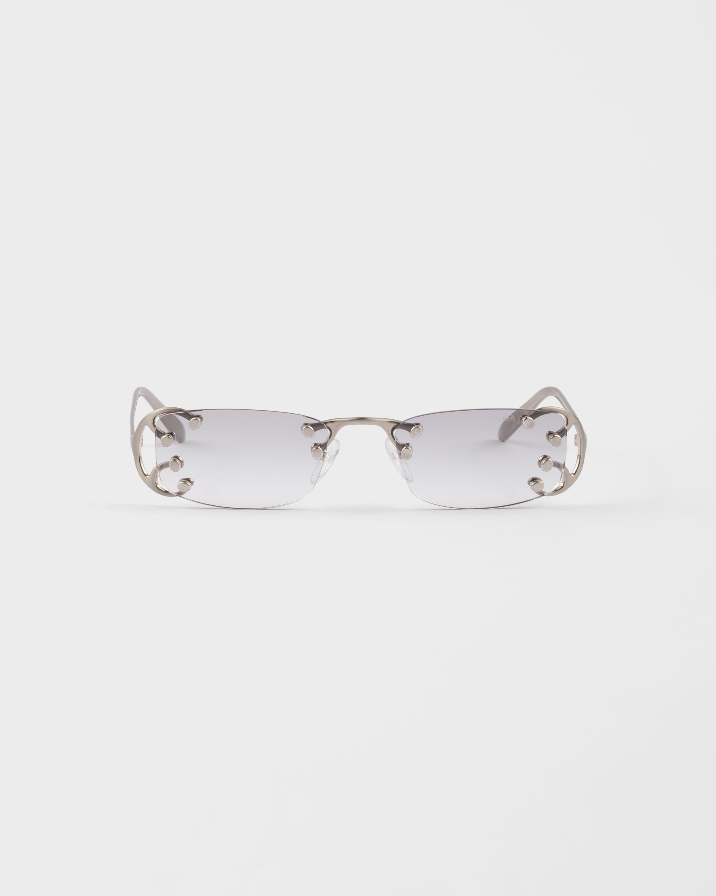 【竜頭蛇尾】PRADA Limless Sunglasses Prada Linea Rossa PS 53ZS Aviator Sunglasses | EyeOns.com