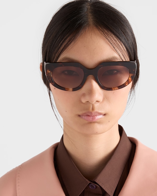 Sunglasses with Prada logo - Coffee brown Lenses Sunglasses with Prada logo - Coffee brown Lenses