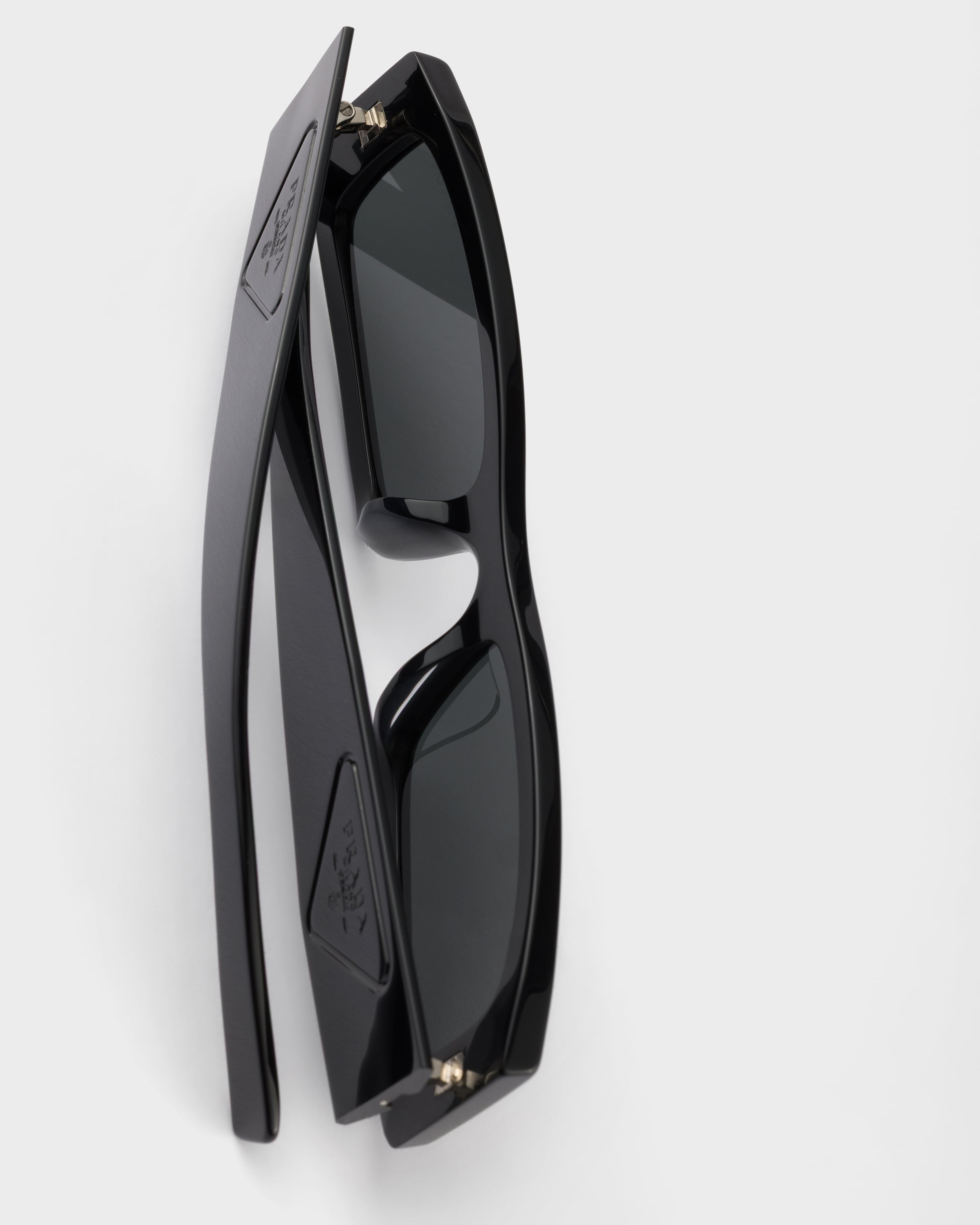 Slate Gray Lenses Sunglasses With Triangle Logo | PRADA - Japan